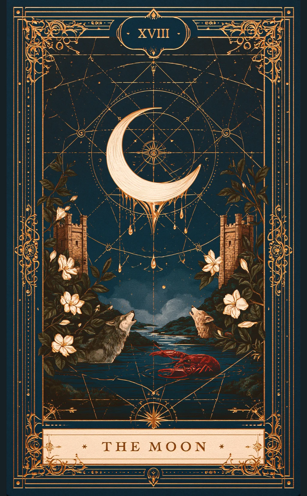 THE MOON — MAJOR ARCANA