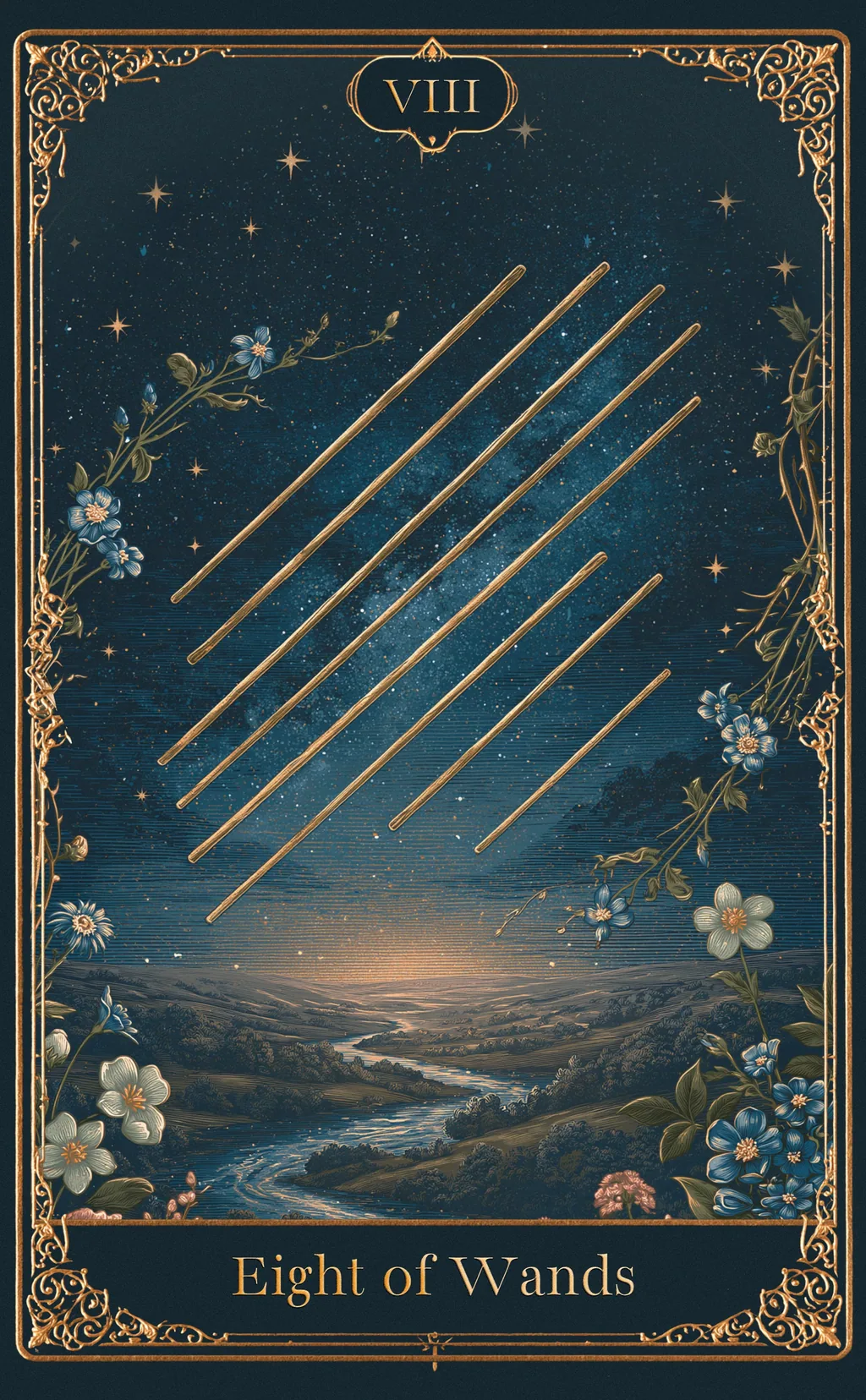 EIGHT OF WANDS — WANDS