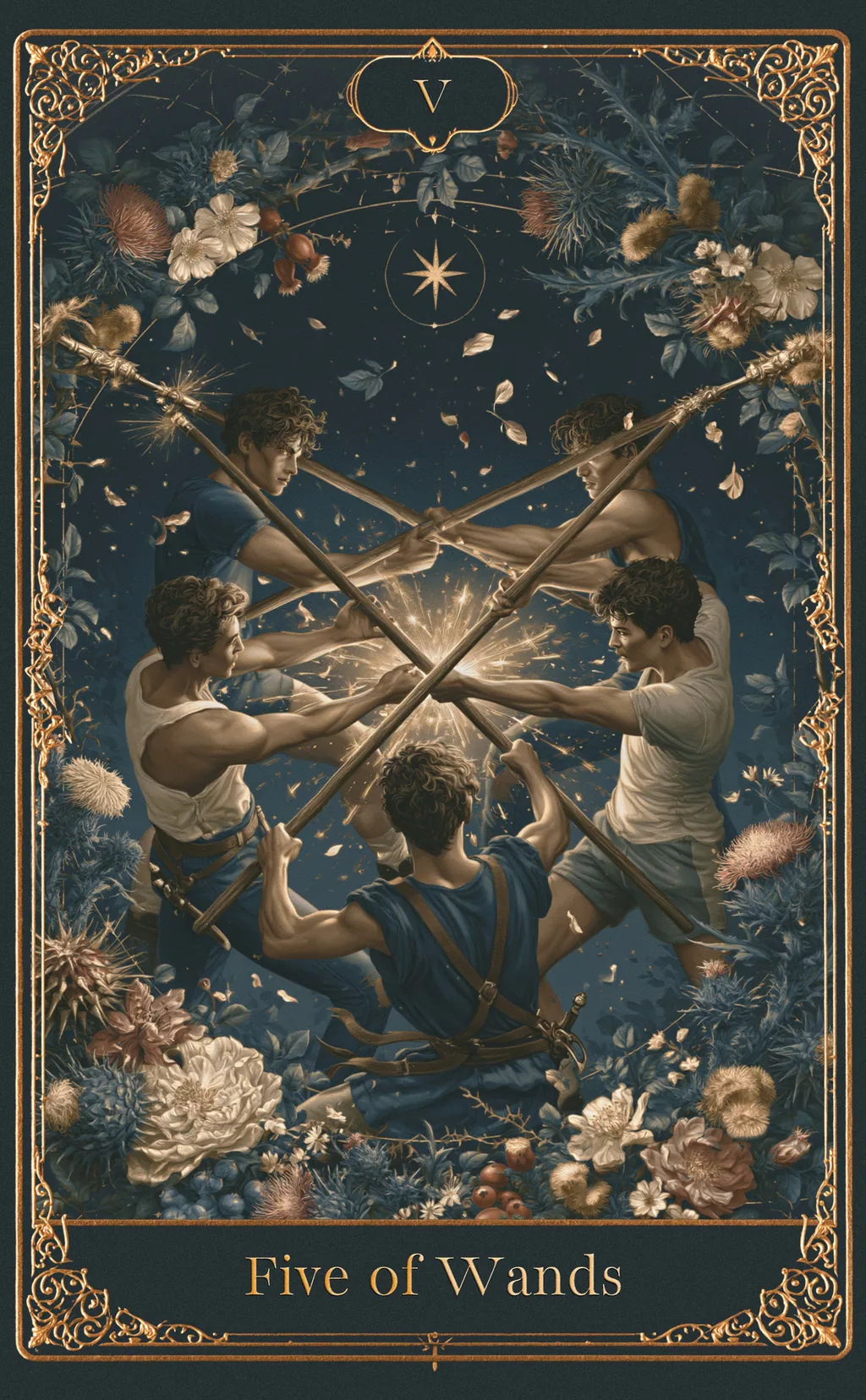 FIVE OF WANDS — WANDS