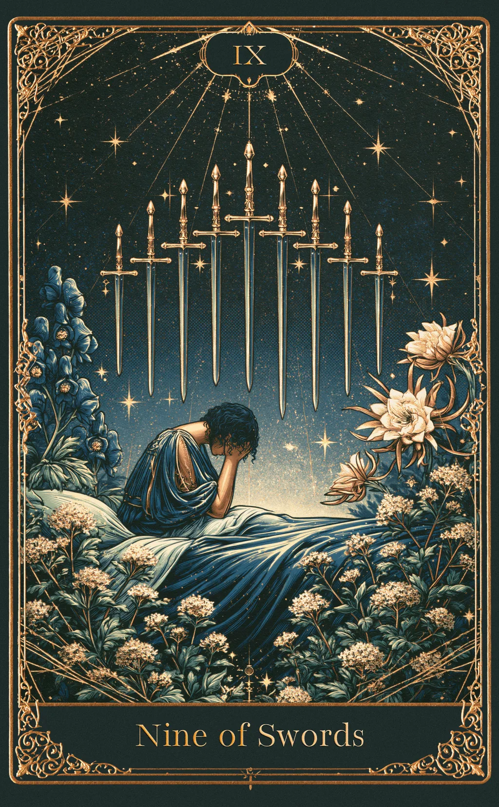 NINE OF SWORDS — SWORDS