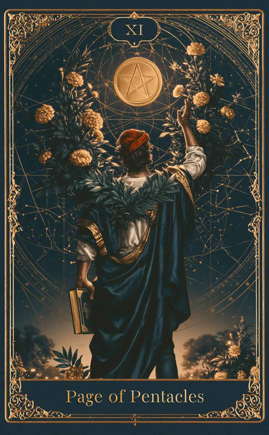 PAGE OF PENTACLES — PENTACLES