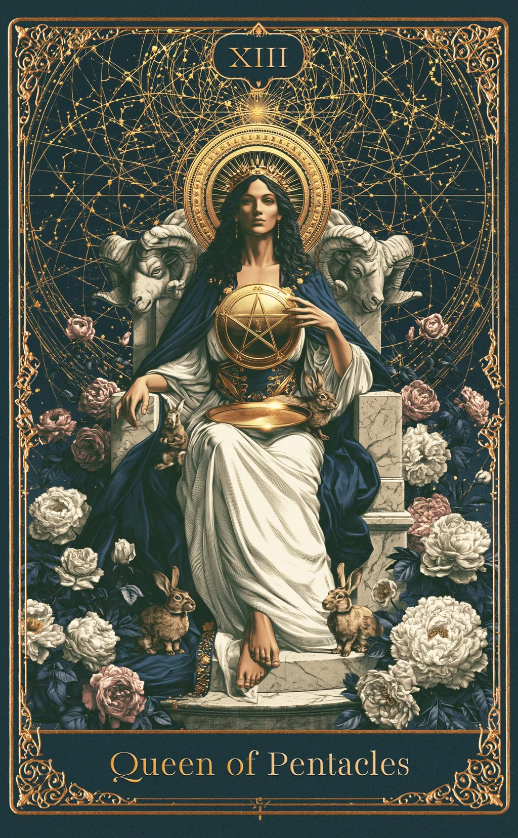 QUEEN OF PENTACLES — PENTACLES