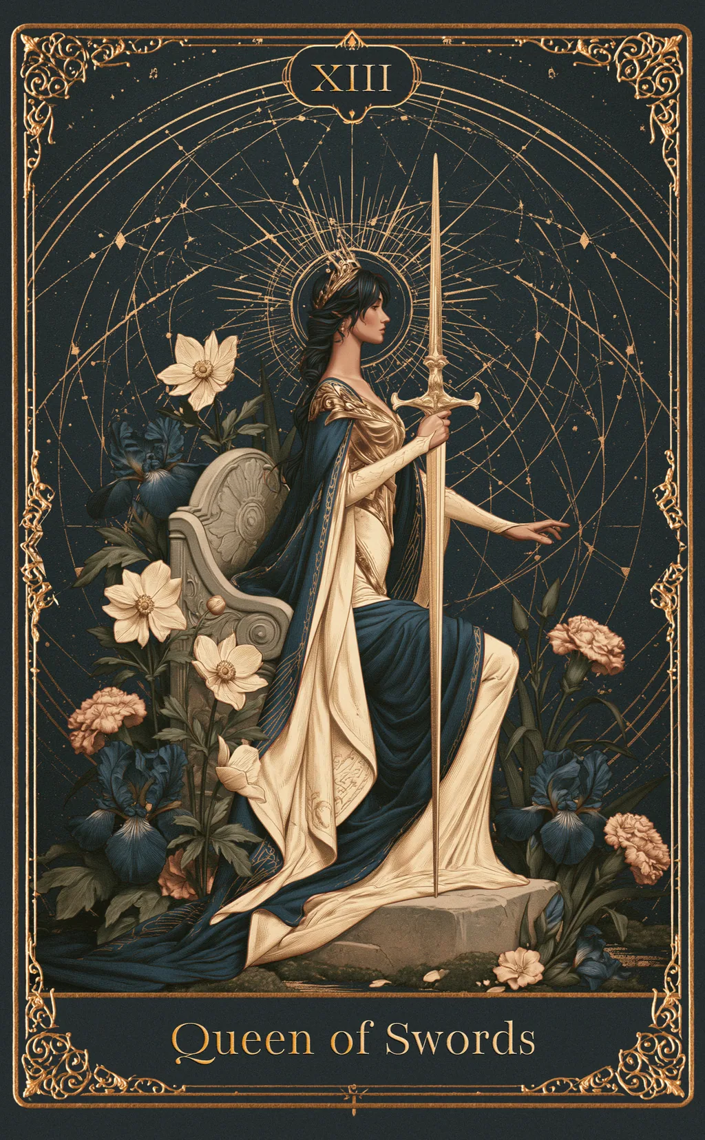 QUEEN OF SWORDS — SWORDS