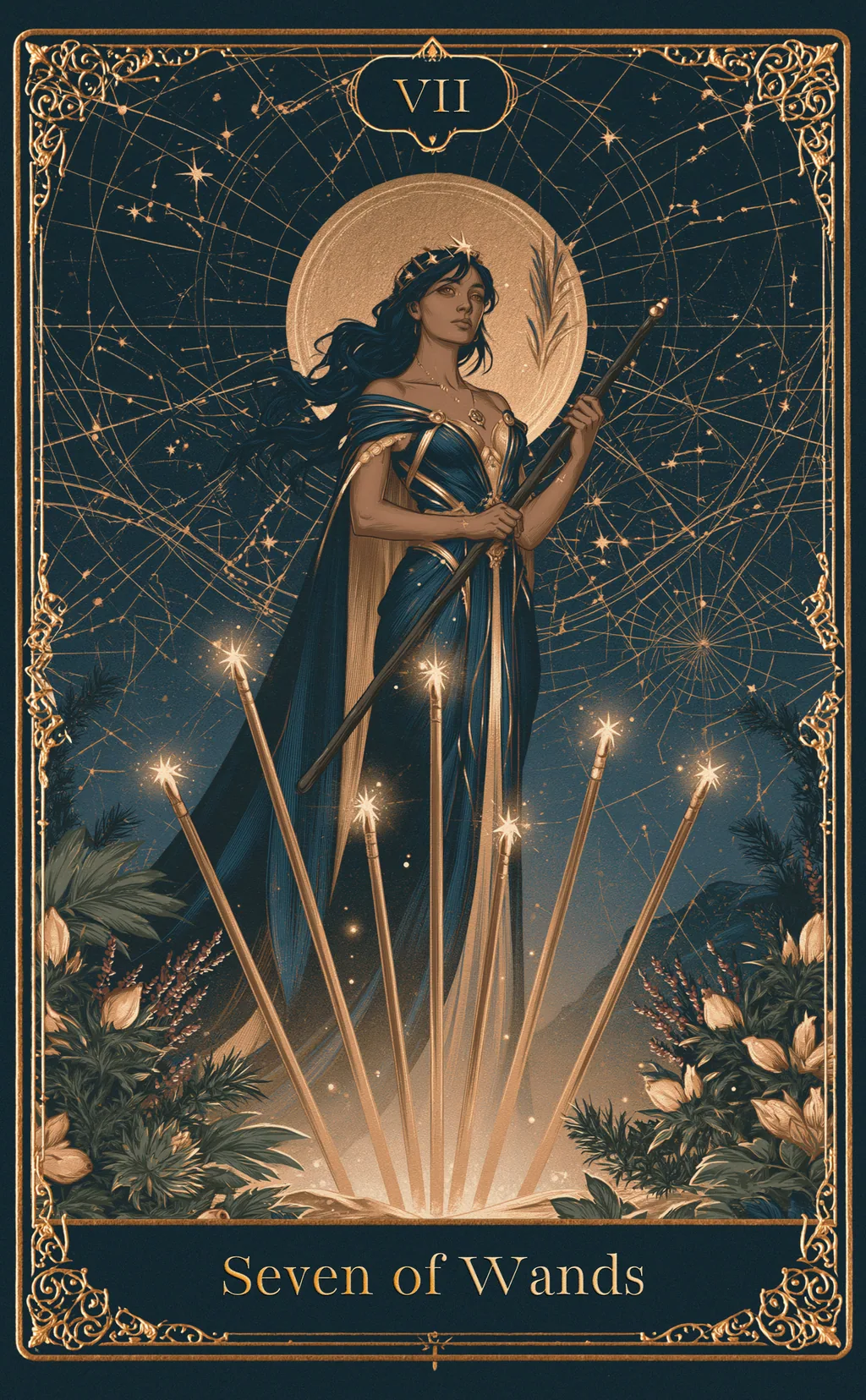 SEVEN OF WANDS — WANDS