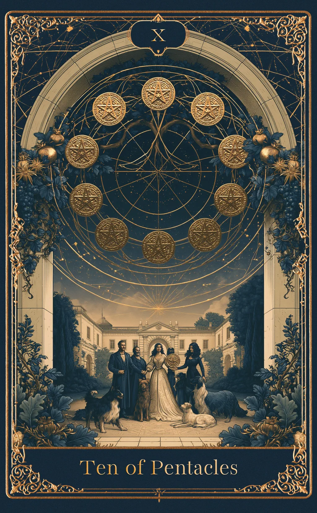 TEN OF PENTACLES — PENTACLES
