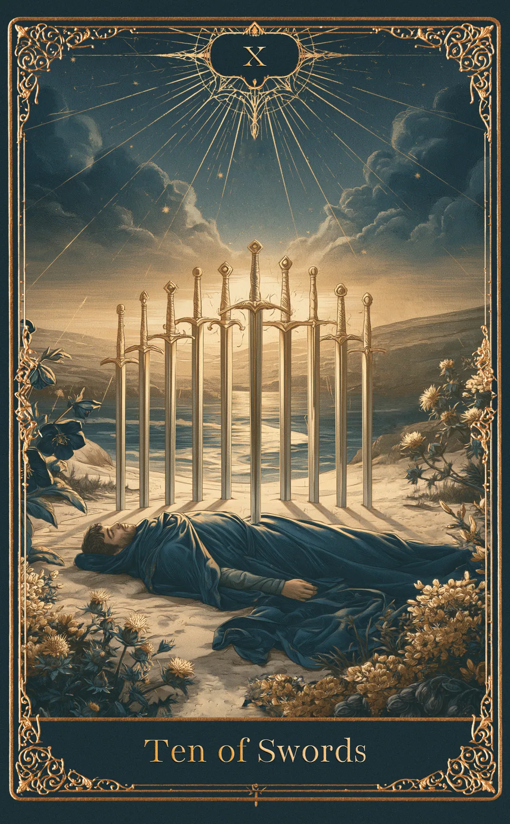 TEN OF SWORDS — SWORDS