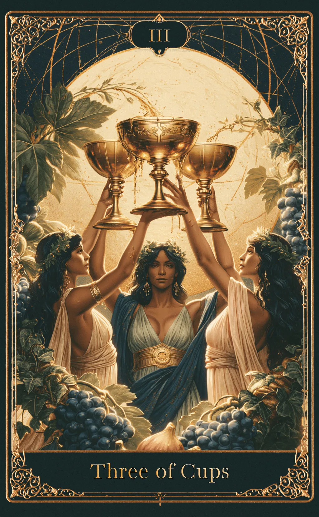 THREE OF CUPS — CUPS
