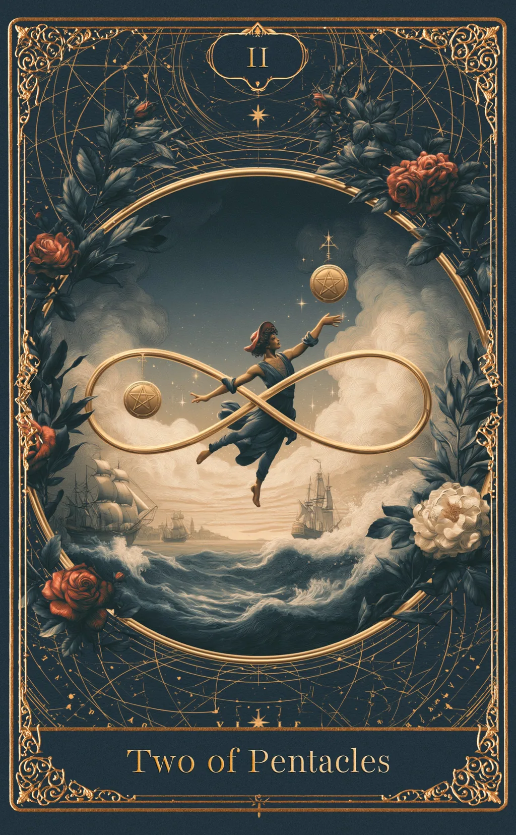 TWO OF PENTACLES — PENTACLES